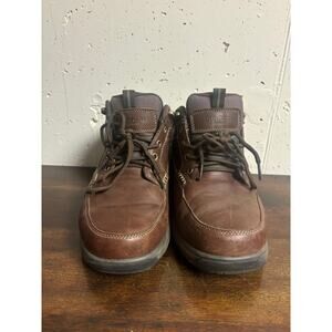Dunham Brown WaterProof Hiking Boots Ankle Height Mens us 9 outdoors Trails Lace